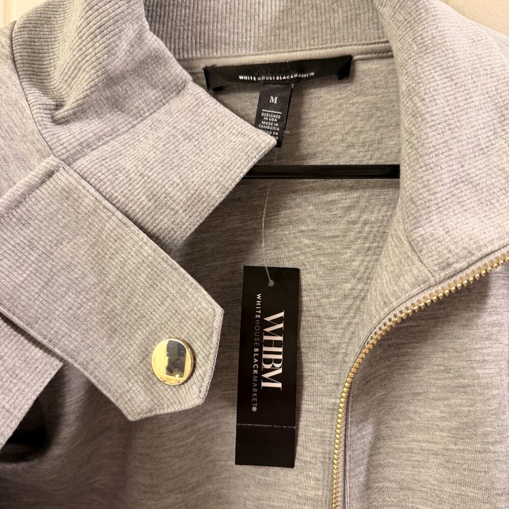 NWT WHBM Belted Moto Cardigan - Picture 6 of 7